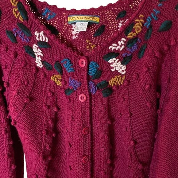 Unique Wool Blend Cardigan Sweater - Size Medium - Picture 5 of 5
